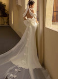 Halter  Wedding Dress, Sexy Backless Bridal Dress, Chic Mermaid Dress, Unique Wedding Dress