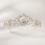 Noble Queen Stage Accessories, Baroque Retro Headband, Alloy Crown, Bridal Wedding Head Accessories