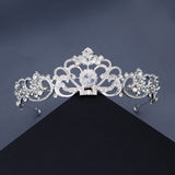 Noble Queen Stage Accessories, Baroque Retro Headband, Alloy Crown, Bridal Wedding Head Accessories