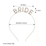 Classic wedding headbands, Bridesmaid/Flower Child headbands, Bride letter tiara