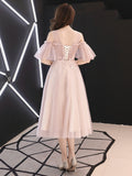 elegant fairy midi dress, dreamy temperament party dress, student graduation dress, bridesmaid dress