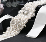 Unique Bride Belt,prom  Pearl Belt, Wedding Dress Wasp