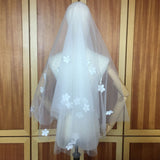 super fairy wedding veil, new bridal soft flower short style